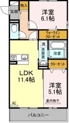 備前西市駅 徒歩8分 3階の物件間取画像